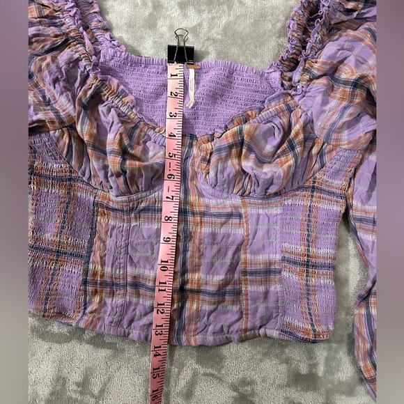 Free people cherry bomb madras blouse - Picture 7 of 13